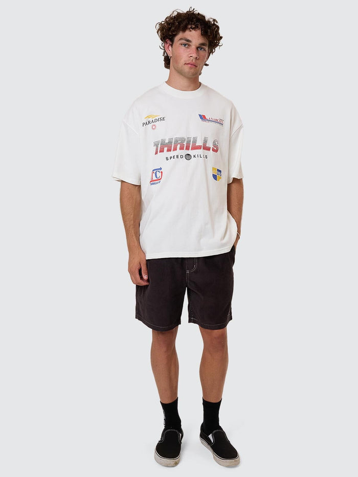 Anarchy In Paradise Cord Volley - Dark Charcoal 28