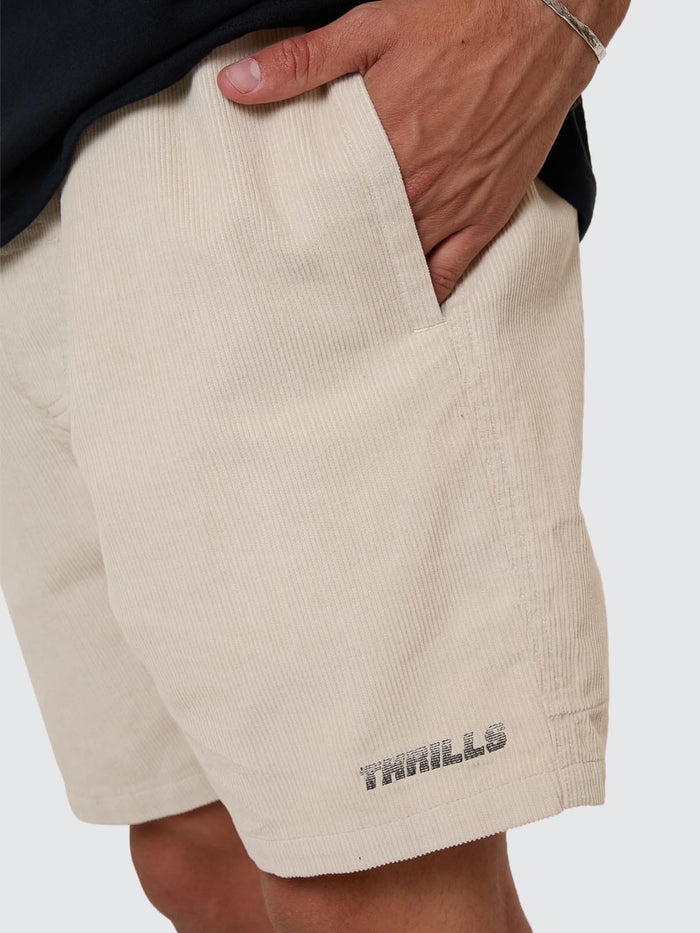 Anarchy In Paradise Cord Volley - Light Grey 28