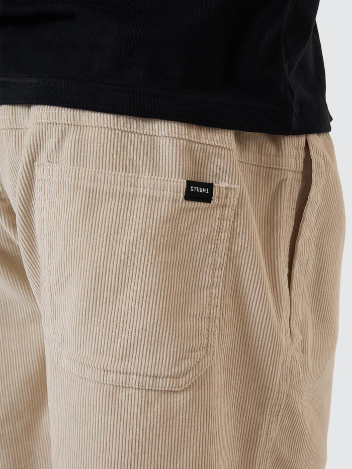 Anarchy In Paradise Cord Volley - Light Grey 28