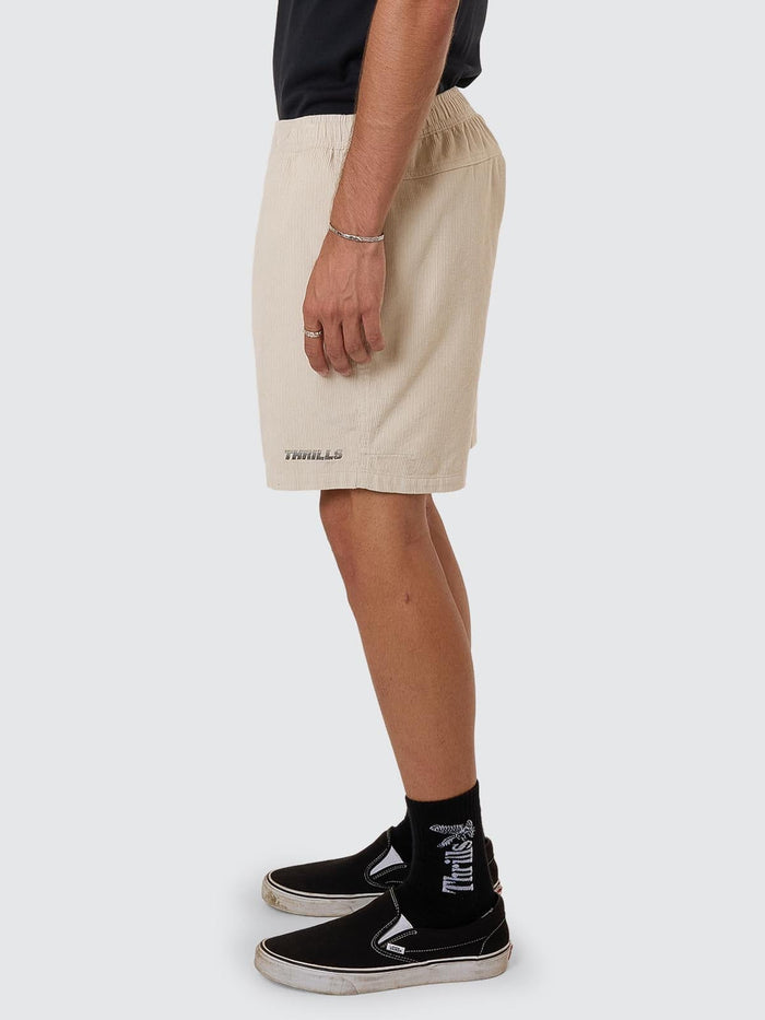 Anarchy In Paradise Cord Volley - Light Grey 28