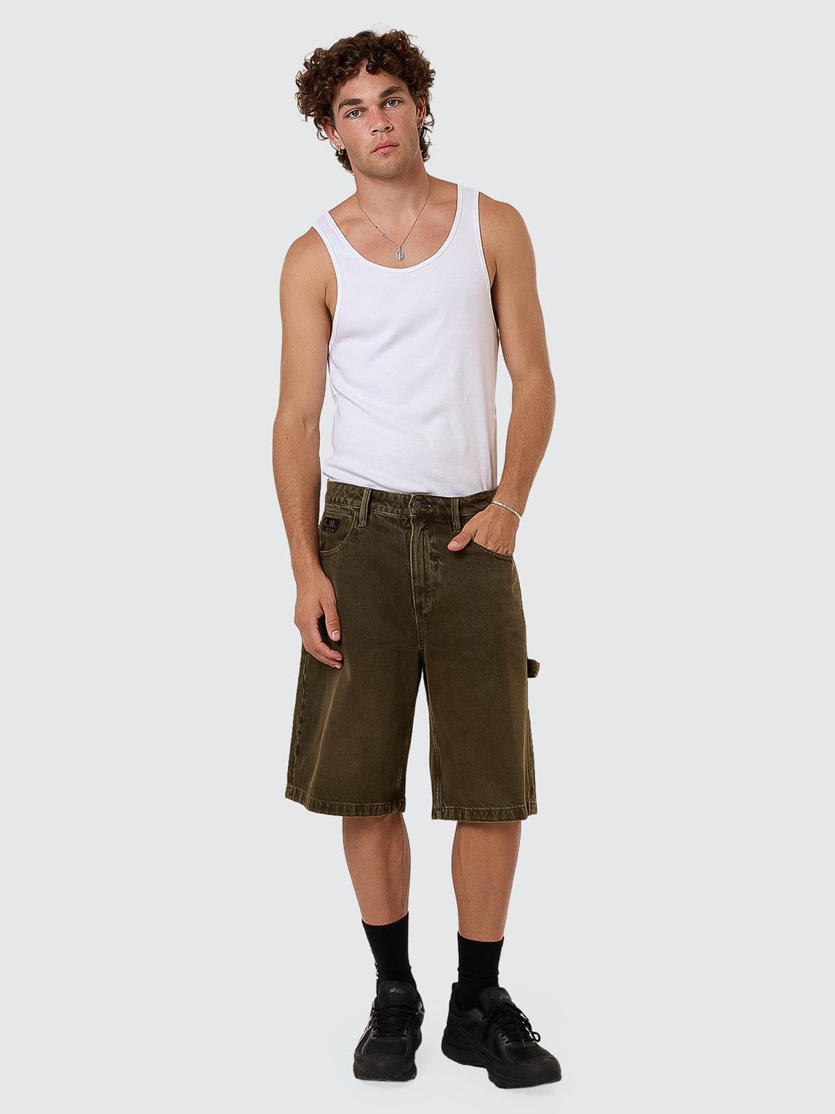 Cheap Thrills Big Slacker Denim Short - Tarmac 26