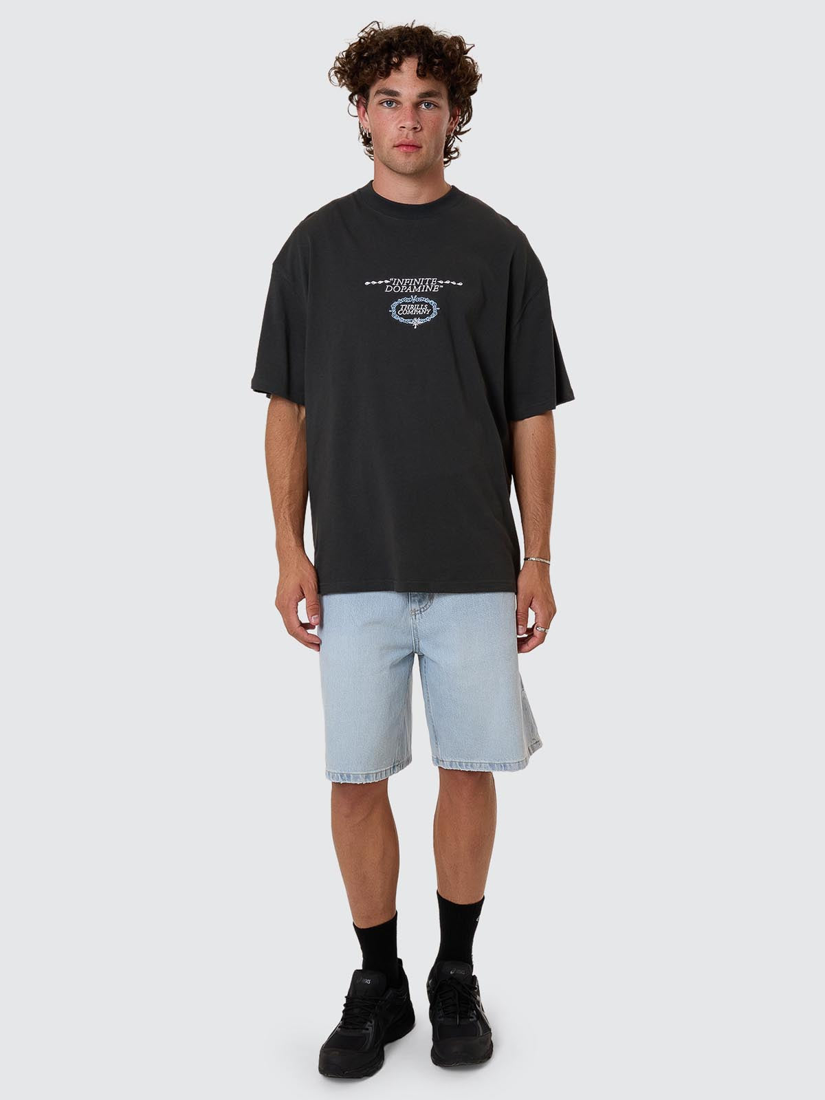 Infinite Dopamine Slacker Denim Short - Light Ash Blue 26