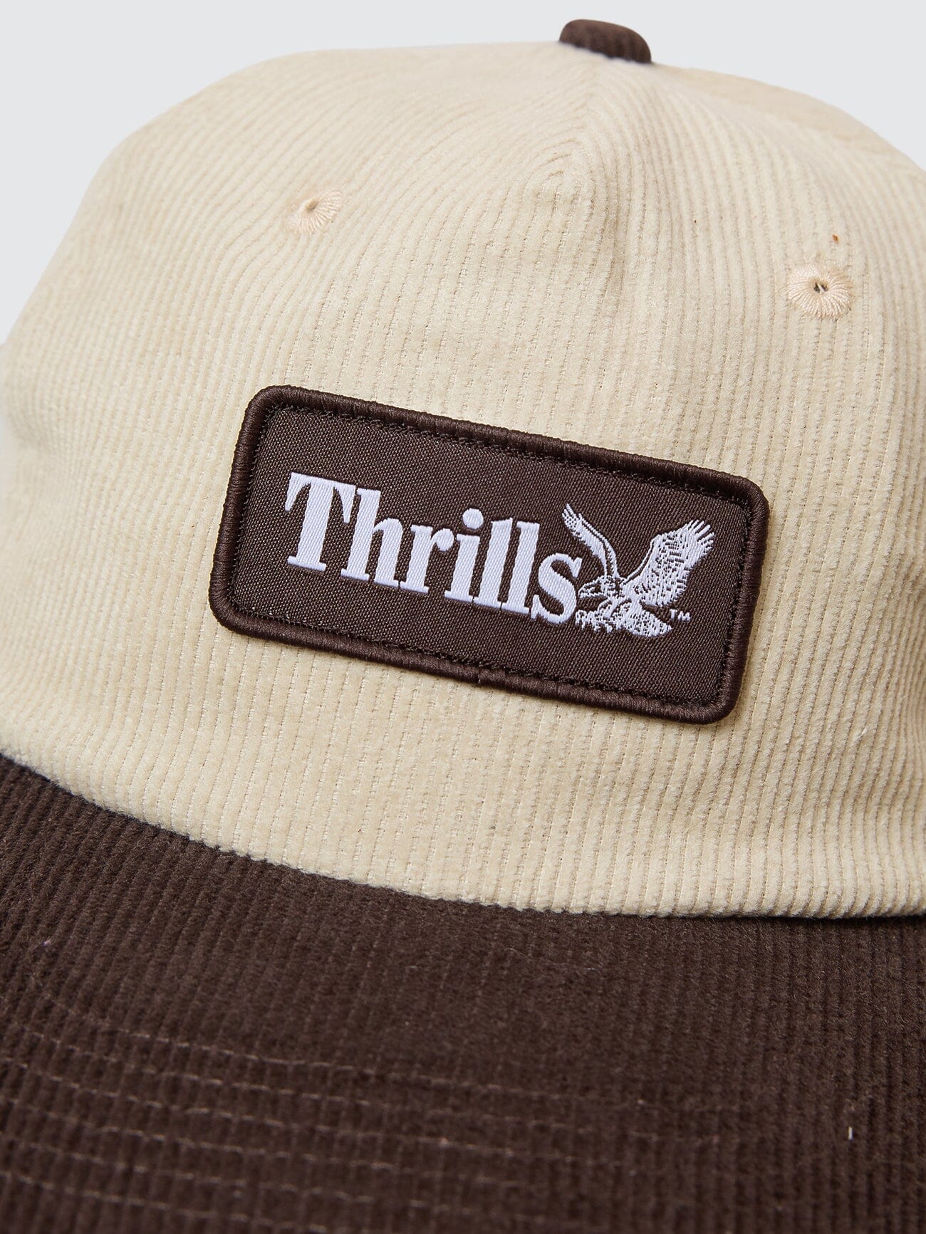 Thrills Workwear 5 Panel Cap - Heritage White - Desert