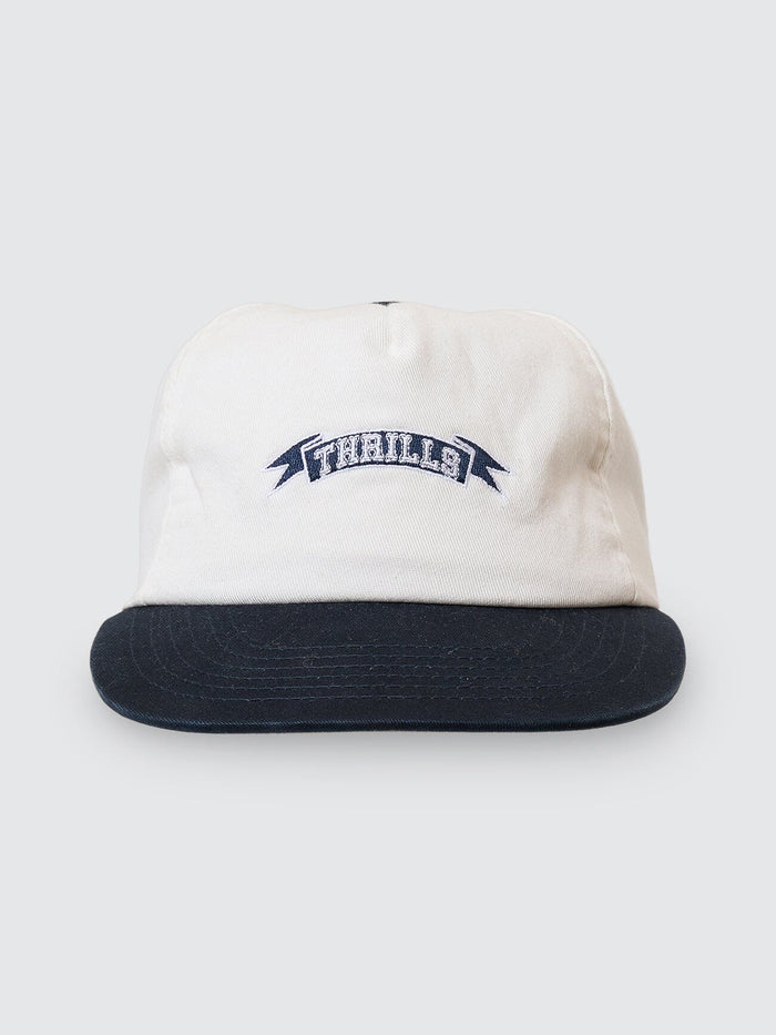 Penant 5 Panel Cap - Heritage White - Classic Blue