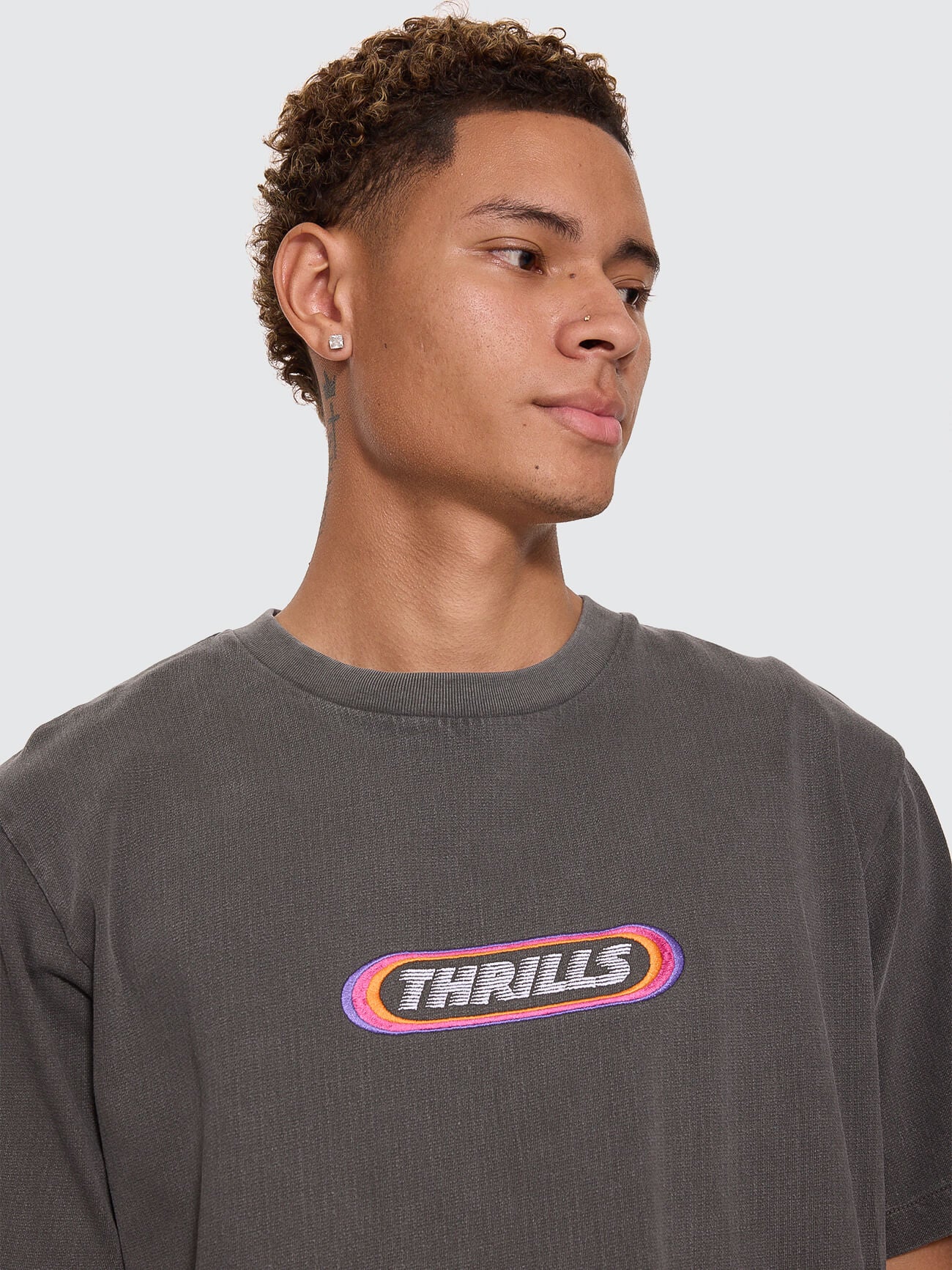 Built To Win Embro Merch Tee - Marble Black XS