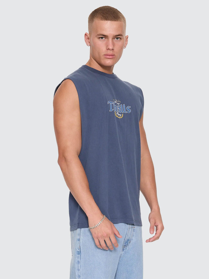Twist Off Merch Muscle Tee - Heritage Navy XS