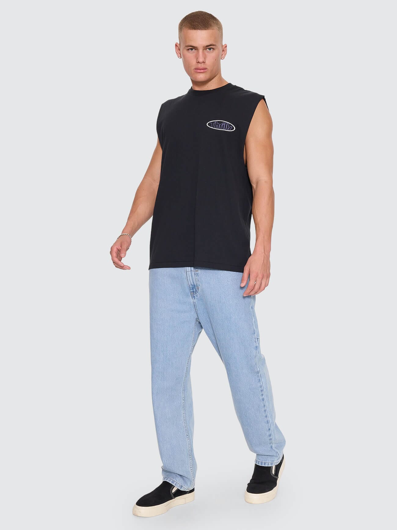 Val For The Win Merch Muscle Tee - Faded Black XS