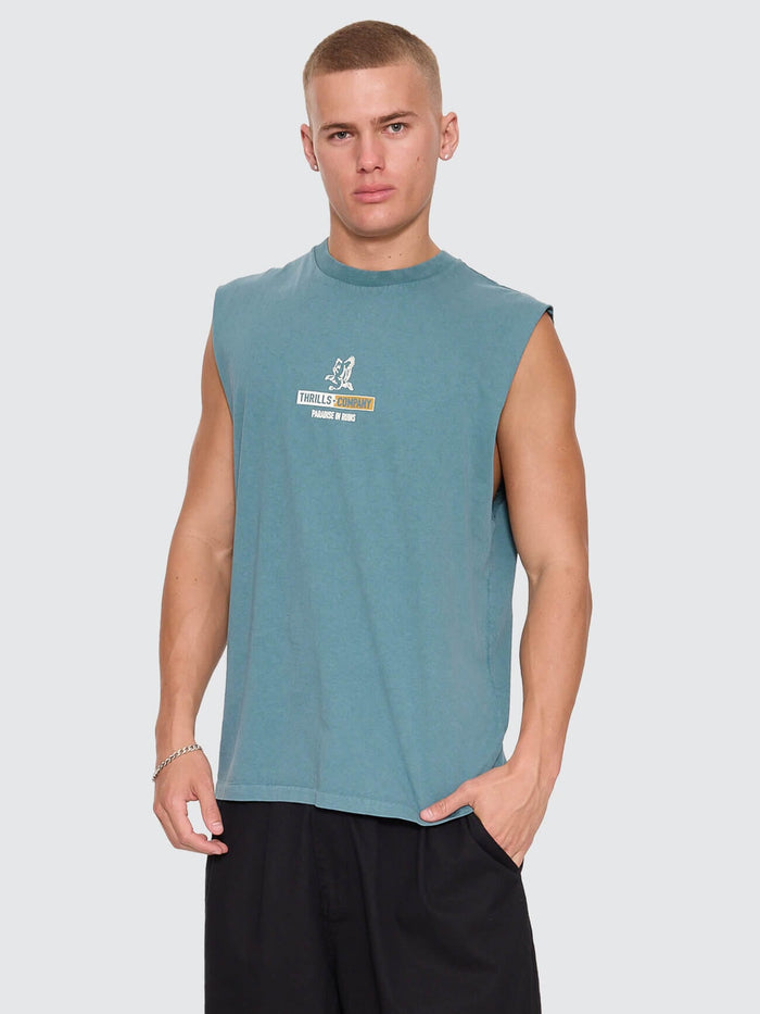 Risen Merch Muscle Tee - Troppo Teal XS
