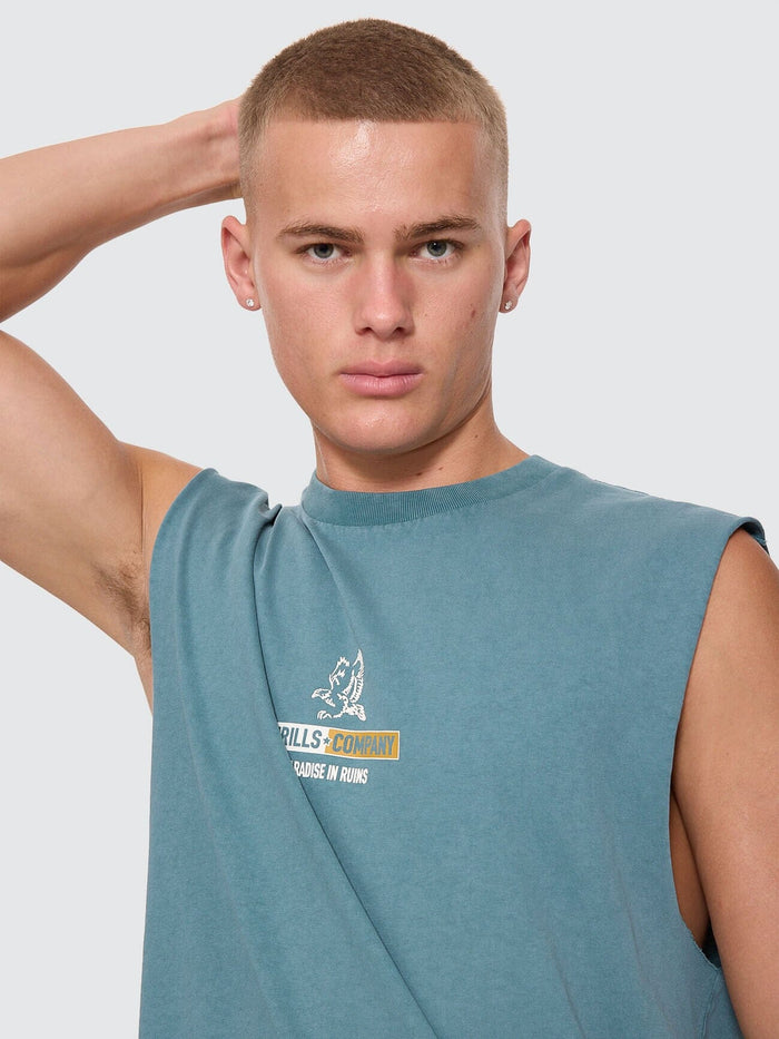 Risen Merch Muscle Tee - Troppo Teal XS