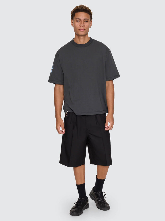 Stars Aligned Oversize Box Crop Tee - Carbon XS
