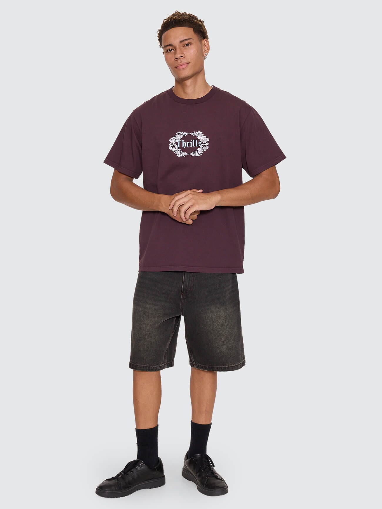 Wreath Of Desire Embro Merch Tee - Aubergine XS