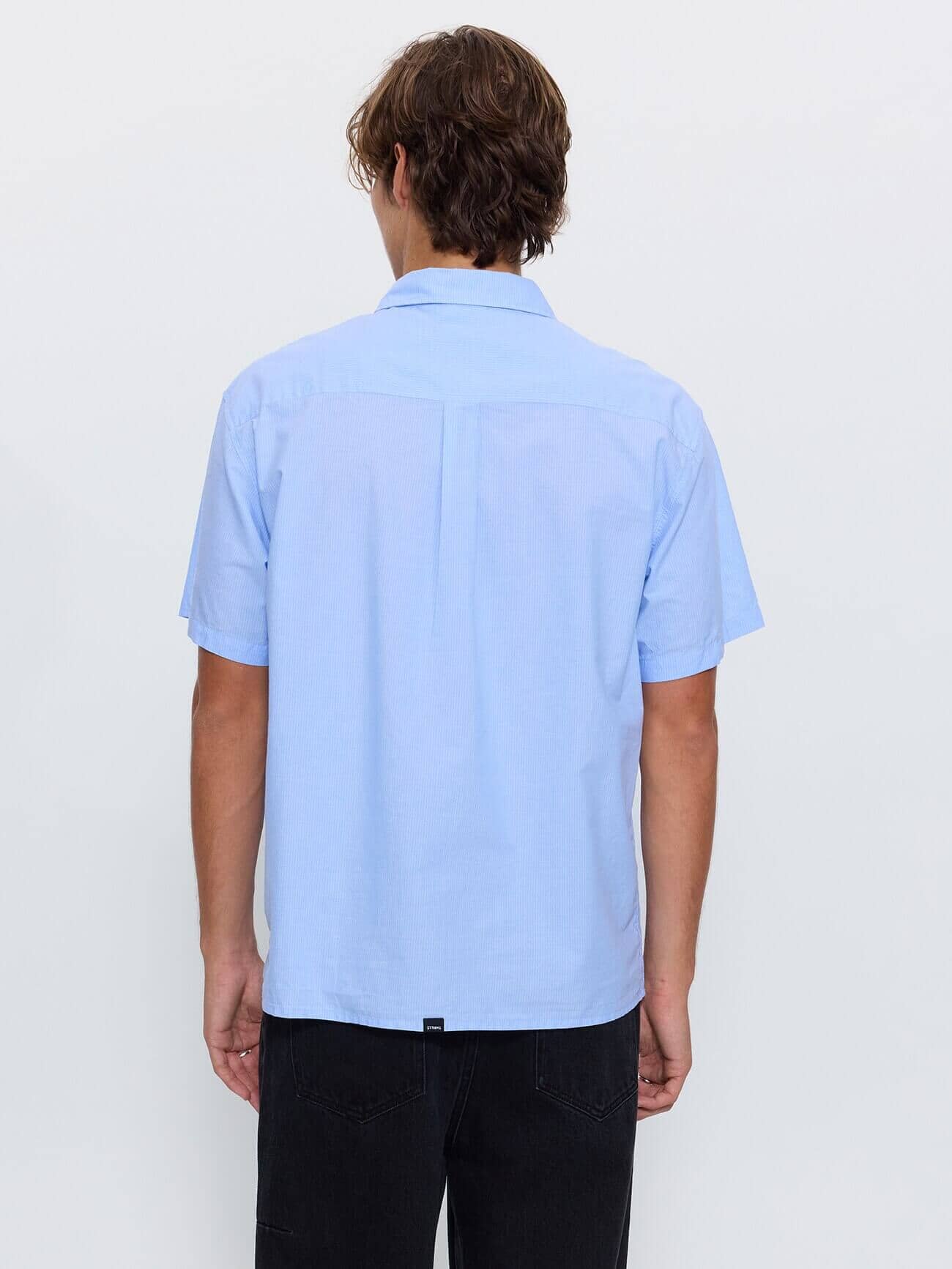 Found Paradise Cropped Short Sleeve Shirt - Placid Blue XS