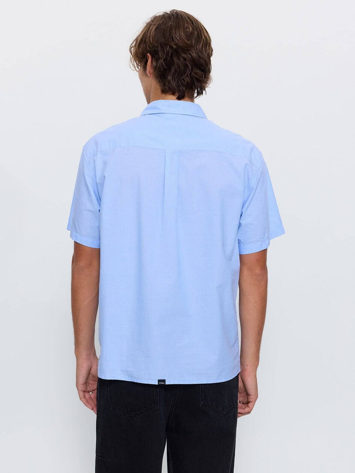 Found Paradise Cropped Short Sleeve Shirt - Placid Blue XS