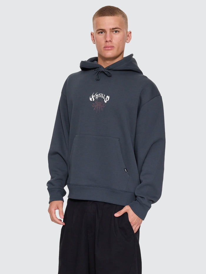 Stagger Slouch Pull On Cropped Hood - Petrol XS