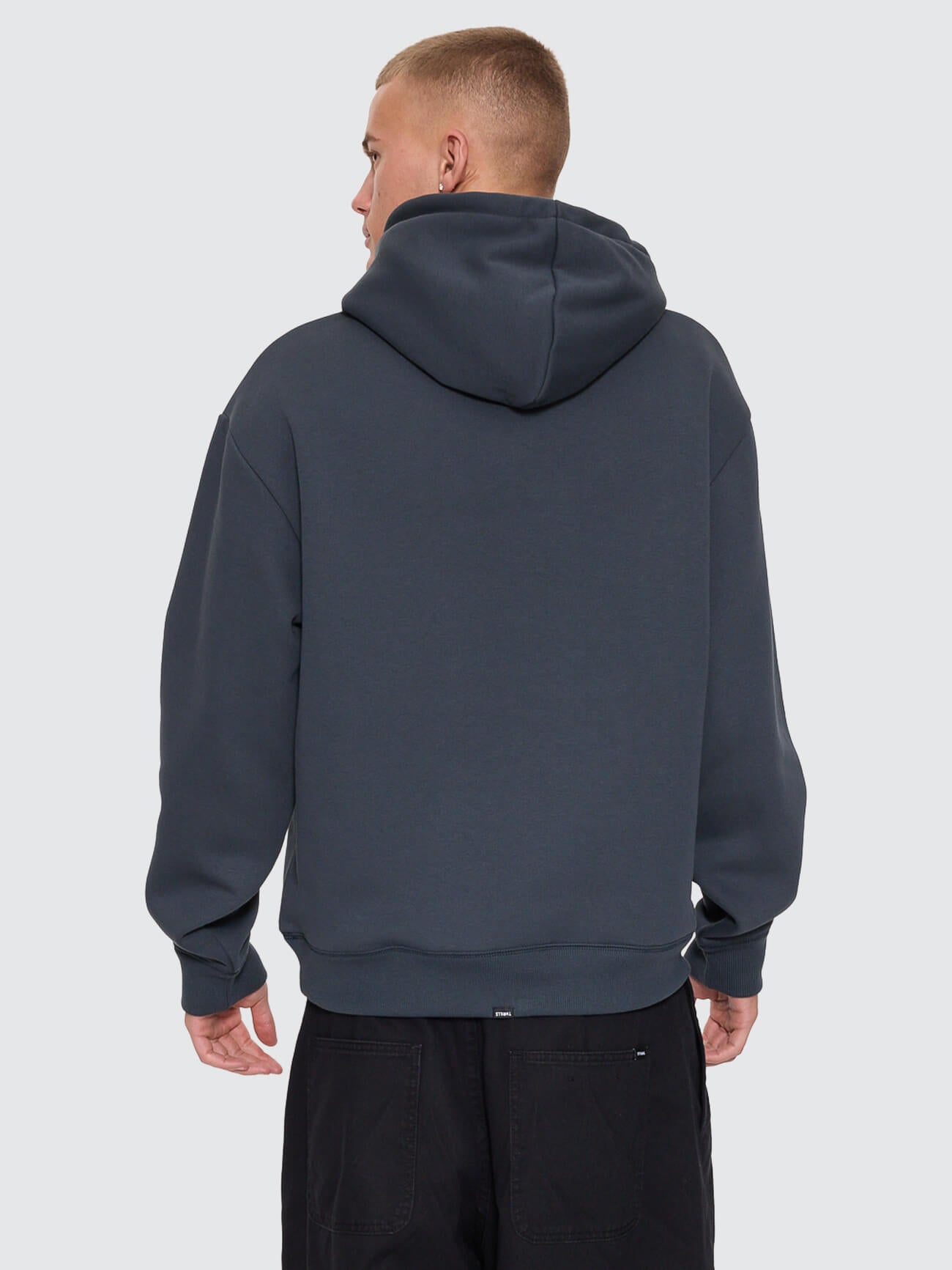 Stagger Slouch Pull On Cropped Hood - Petrol XS