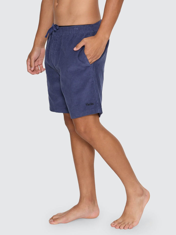 Thrills Forever Cord Volley - Heritage Navy 26