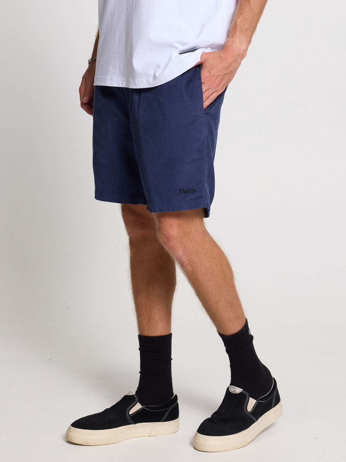 Thrills Forever Cord Volley - Heritage Navy 26