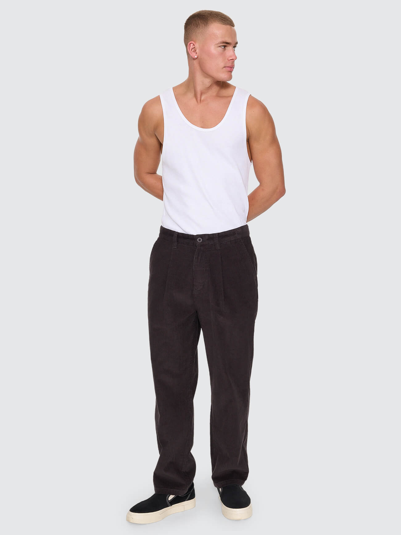 Slacker Cord Chino Pant - Dark Charcoal 26