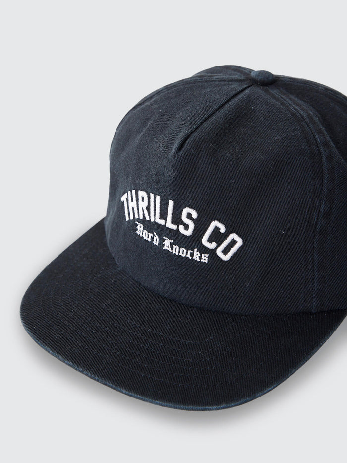 Hard Knocks College 5 Panel Cap - Black One Size