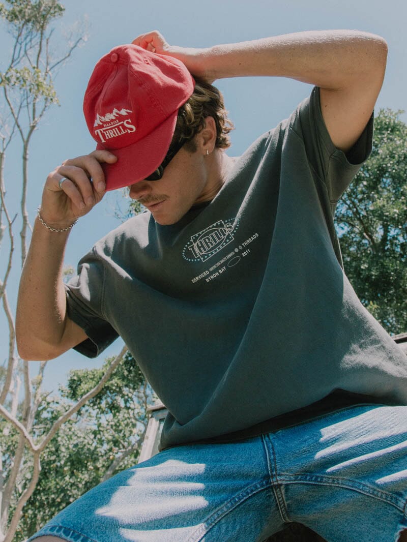 Fluid Thrills Box Fit Oversize Tee - Merch Black | Thrills Co.