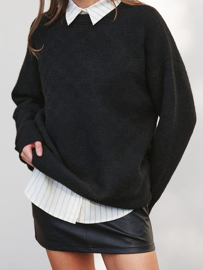 Unwind Stripe Oversized Shirt - Off White