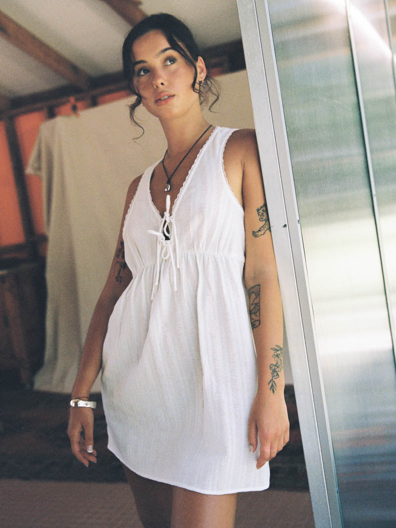 Unhinged Mini Dress - White