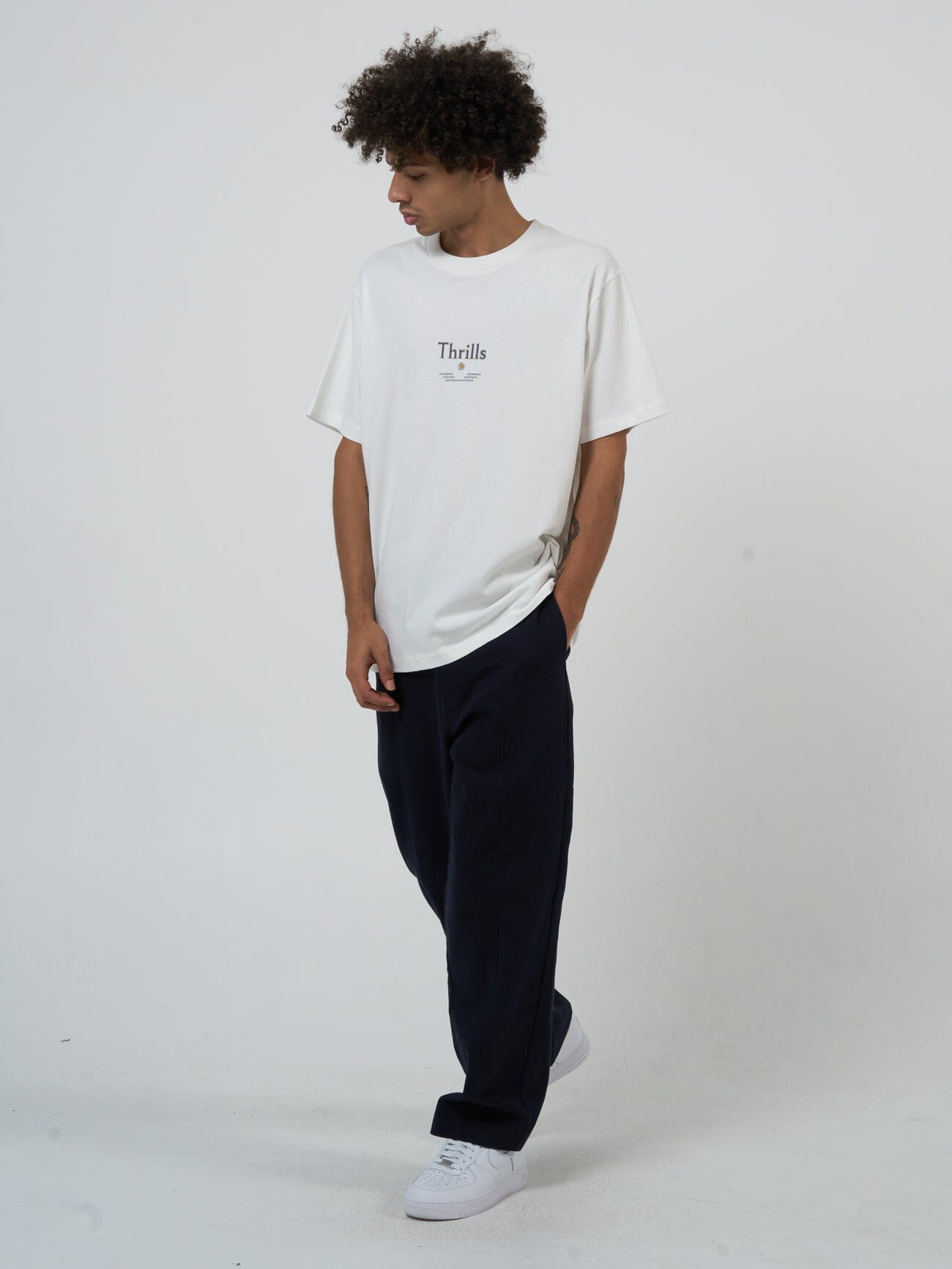 Existencial Country Club Merch Fit Tee - Dirty White