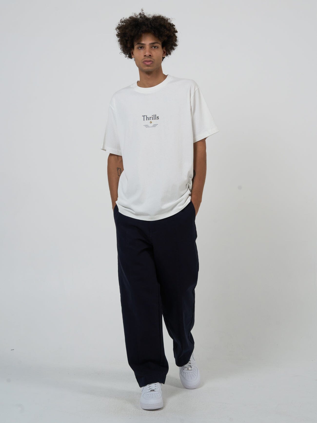Existencial Country Club Merch Fit Tee - Dirty White