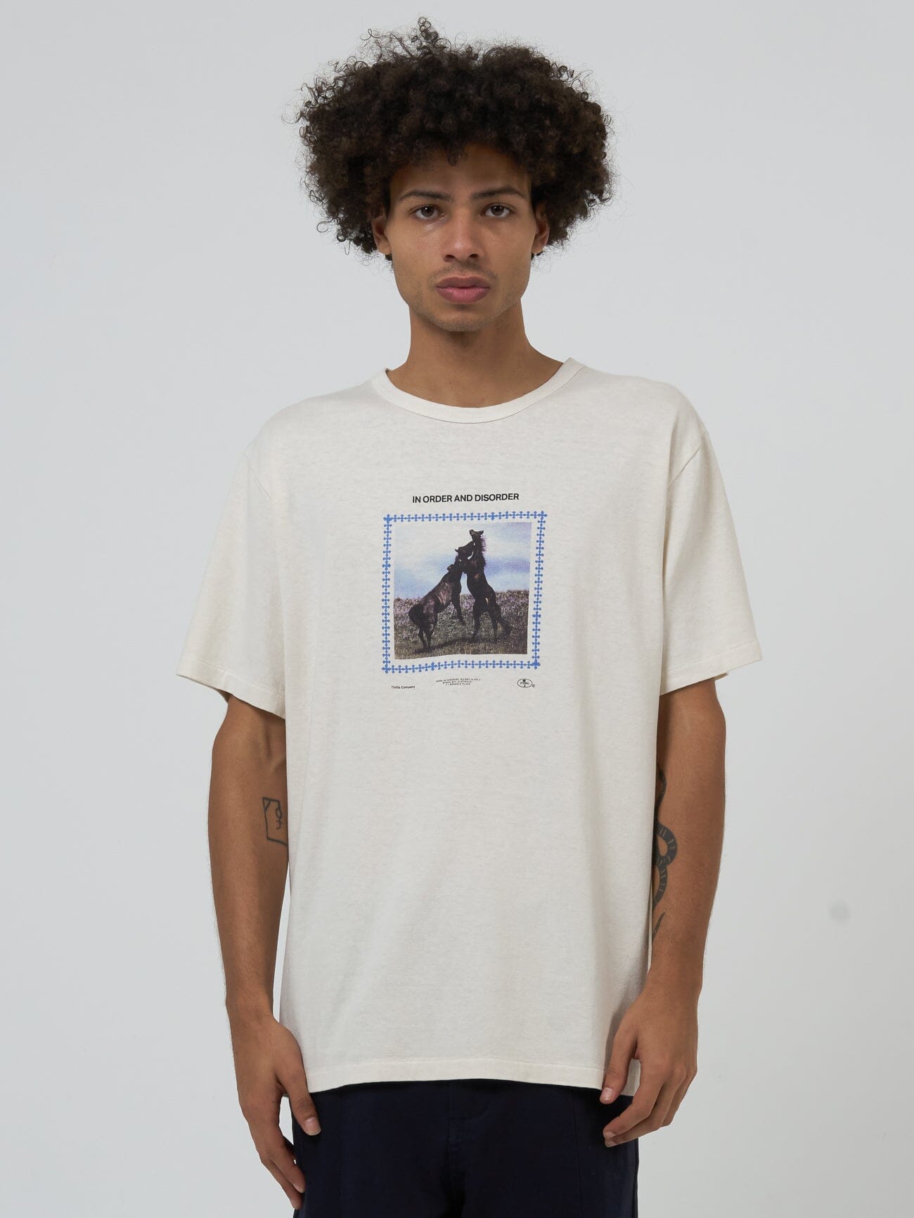 Hemp in Order and Disorder Merch Fit Tee - Heritage White