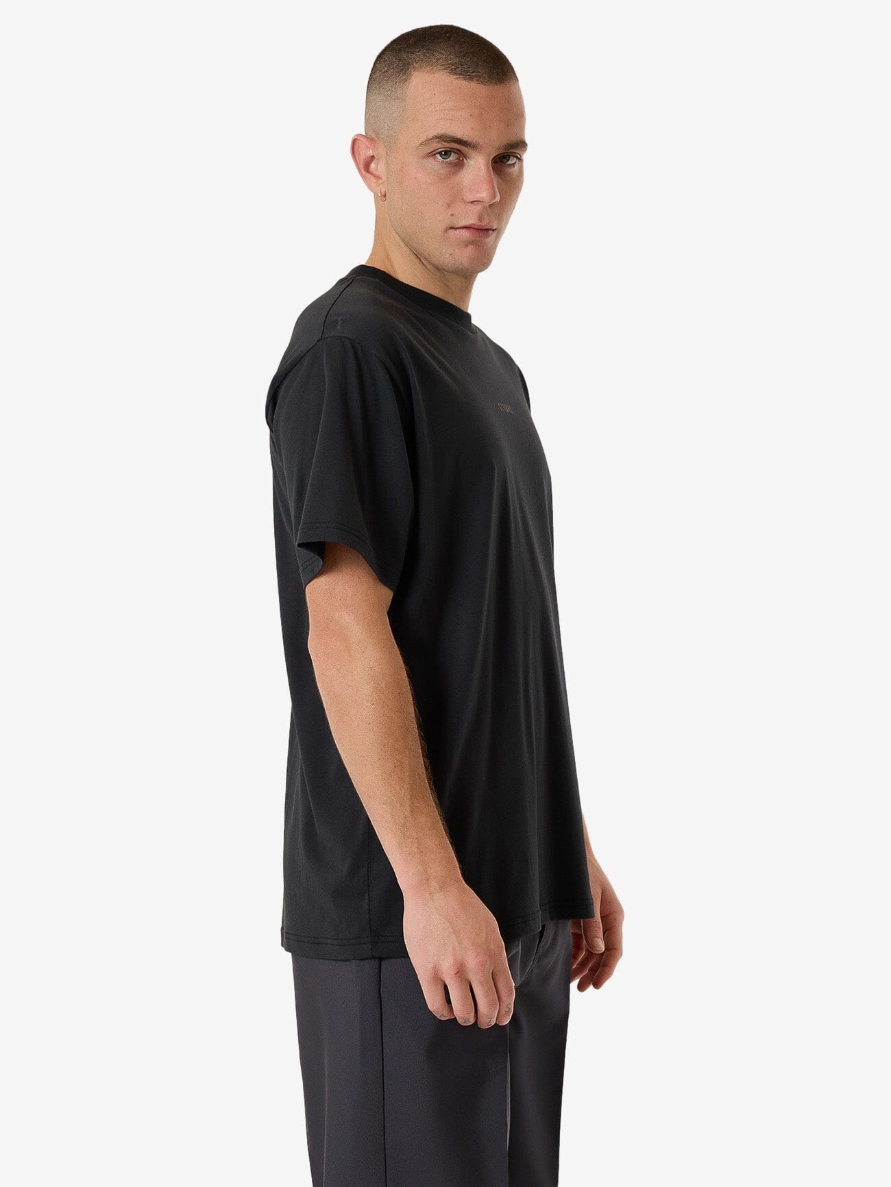 Minimal Thrills Merch Fit Tee - Faded Black XS