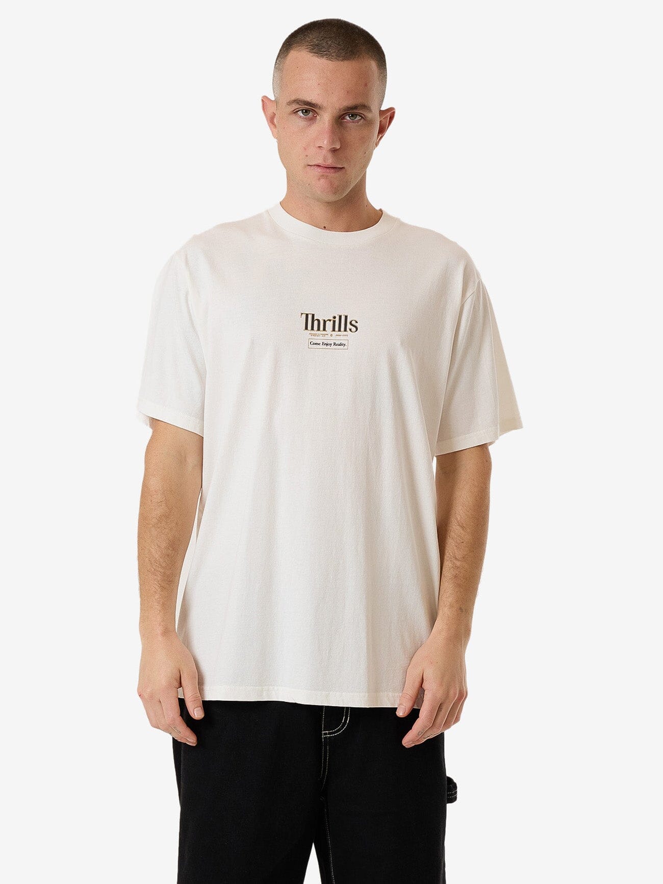 Higher Road Merch Fit Tee - Heritage White XS