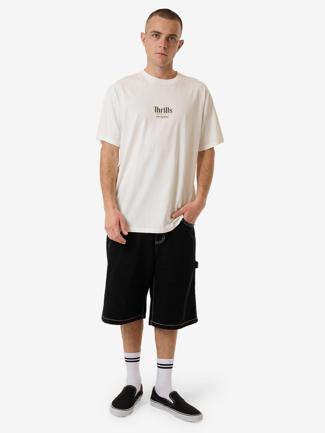 Higher Road Merch Fit Tee - Heritage White XS