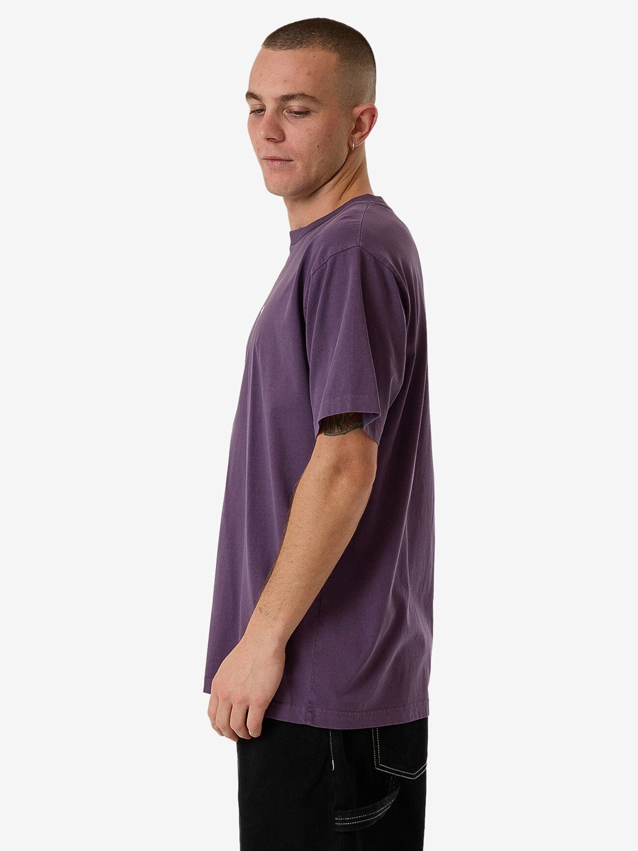 Blurred State Merch Fit Tee - Dust Purple XS