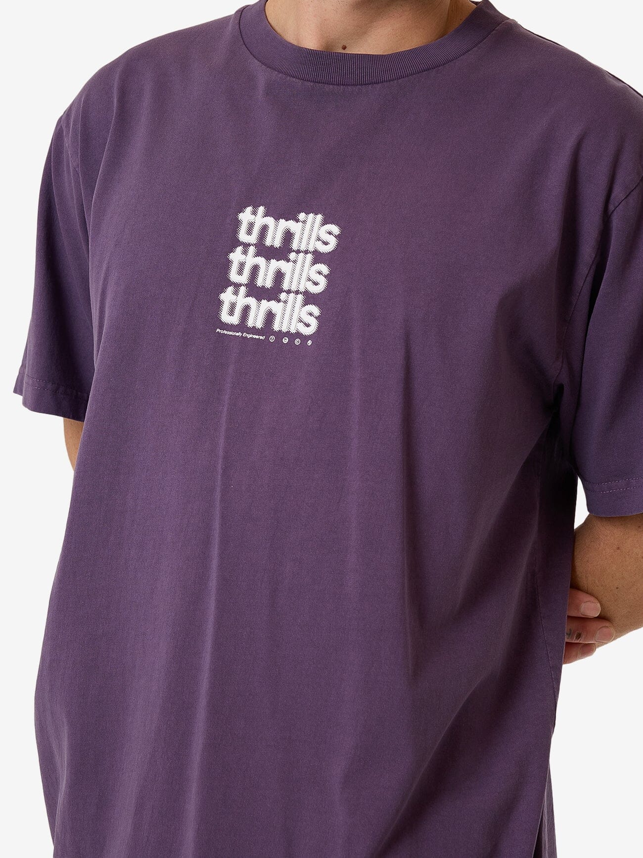 Blurred State Merch Fit Tee - Dust Purple XS