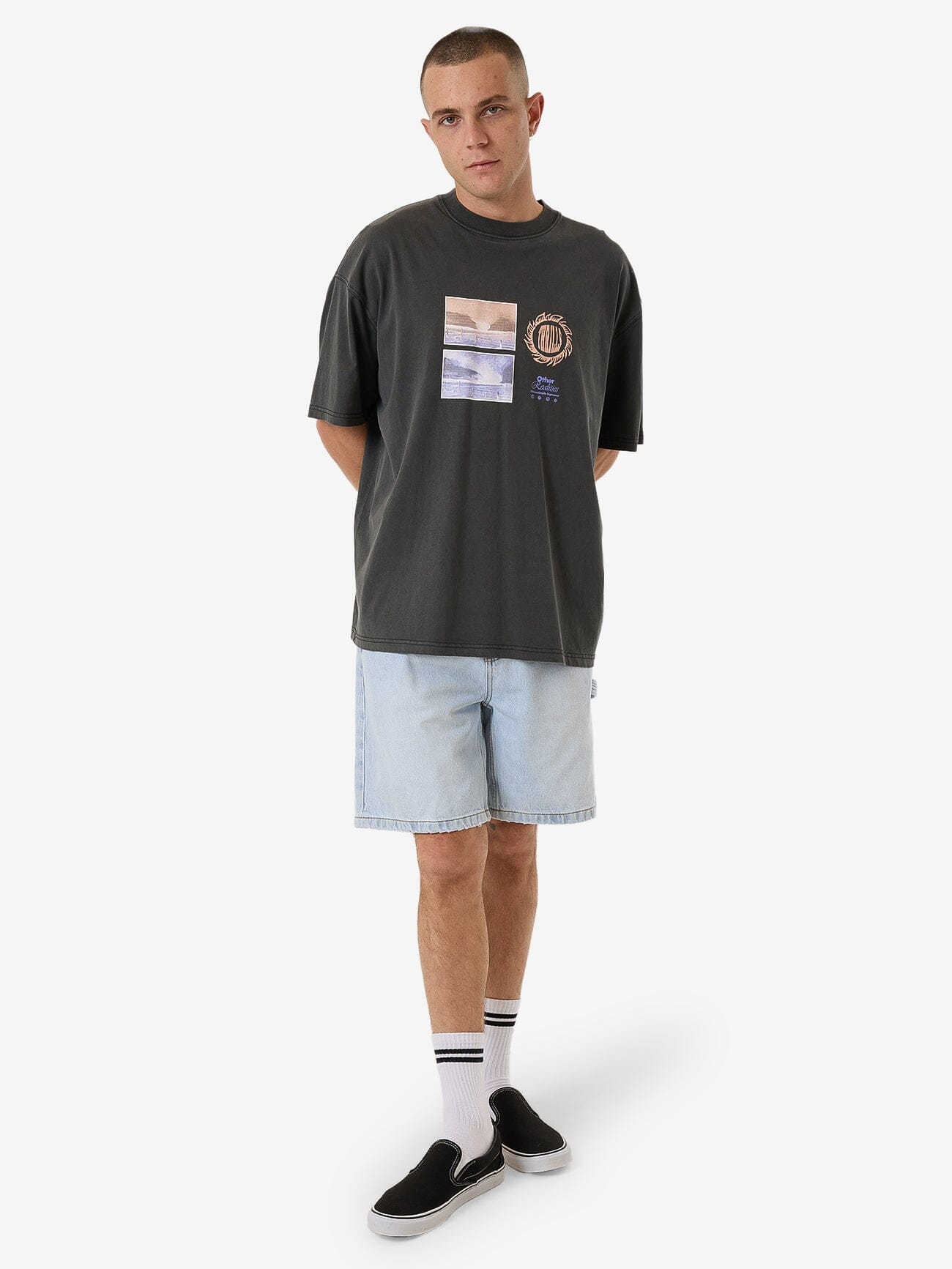 Other Realities Box Fit Oversize Tee - Merch Black XS