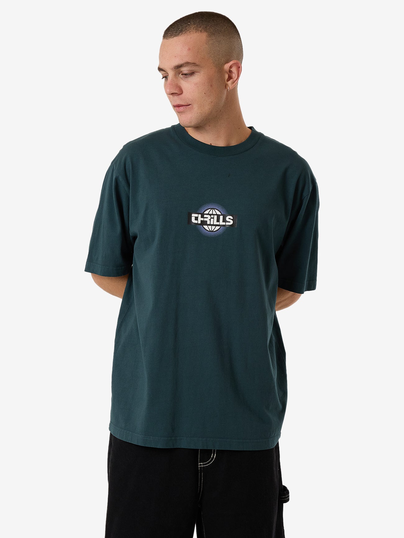 Reverb Oversize Fit Tee - Jasper Green XS