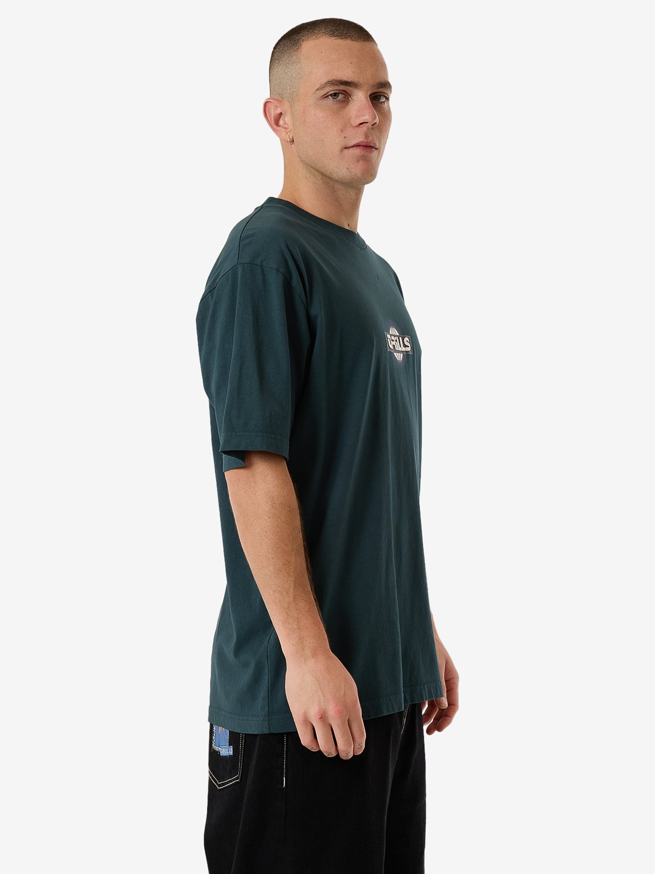 Reverb Oversize Fit Tee - Jasper Green XS