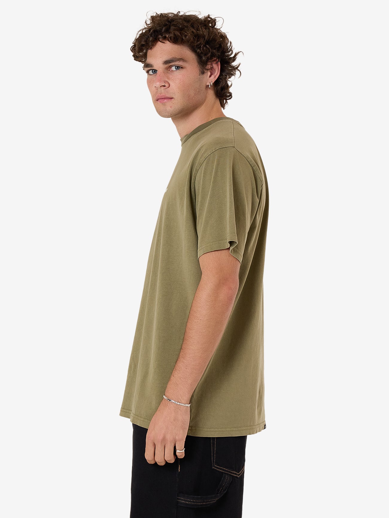 Emblem Merch Fit Tee - Olive