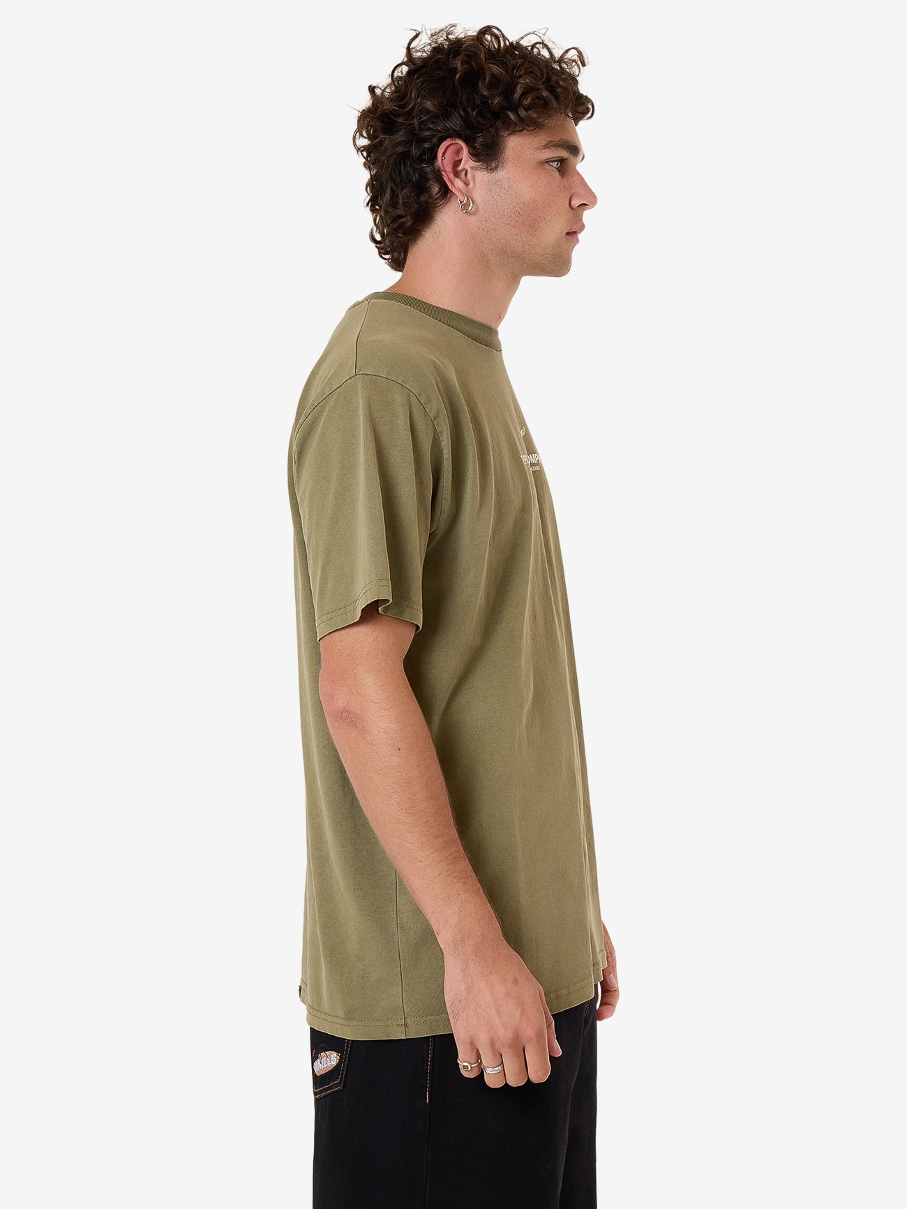 Emblem Merch Fit Tee - Olive