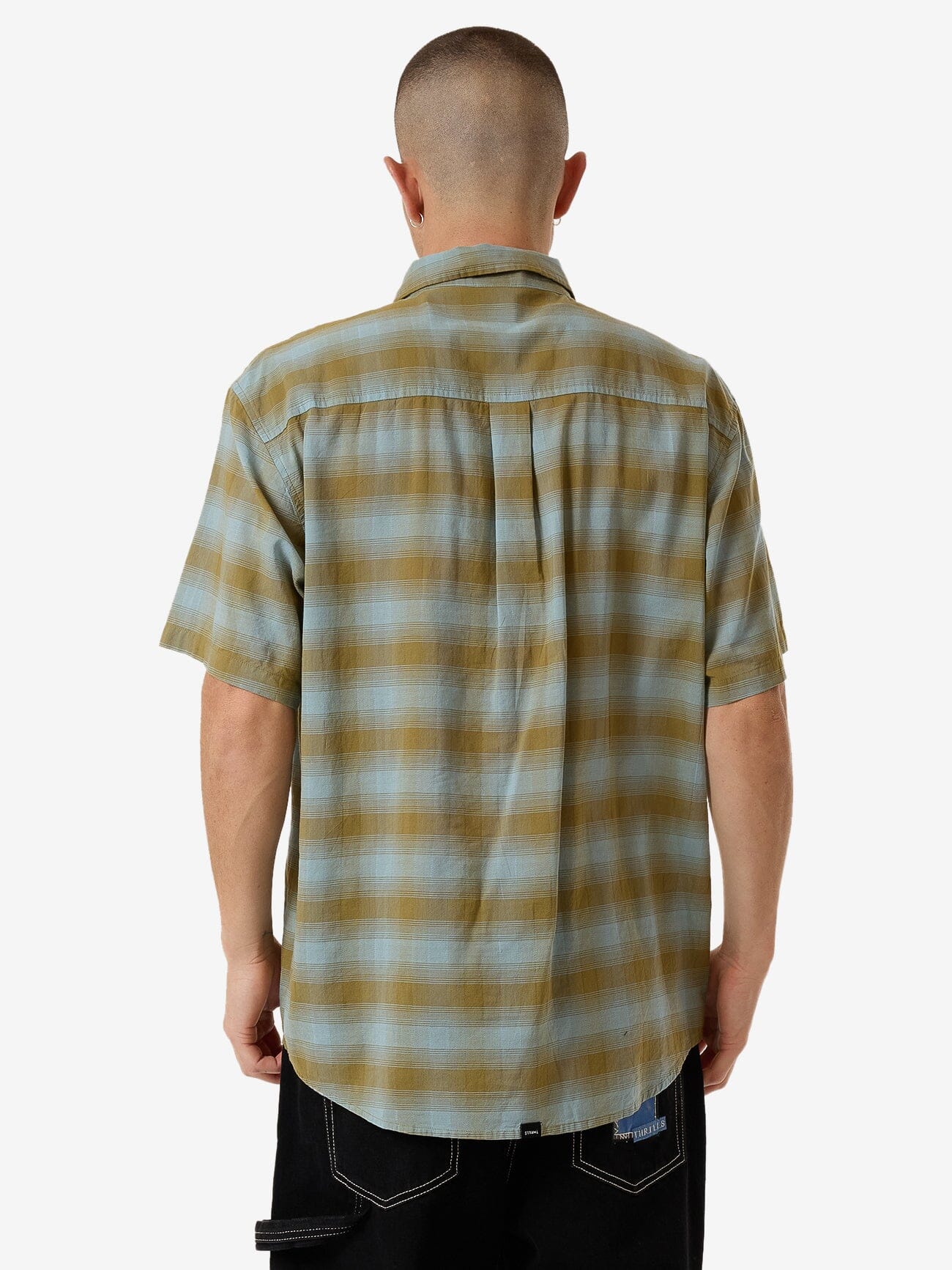 Gazed Short Sleeve Shirt - Stone Blue XS