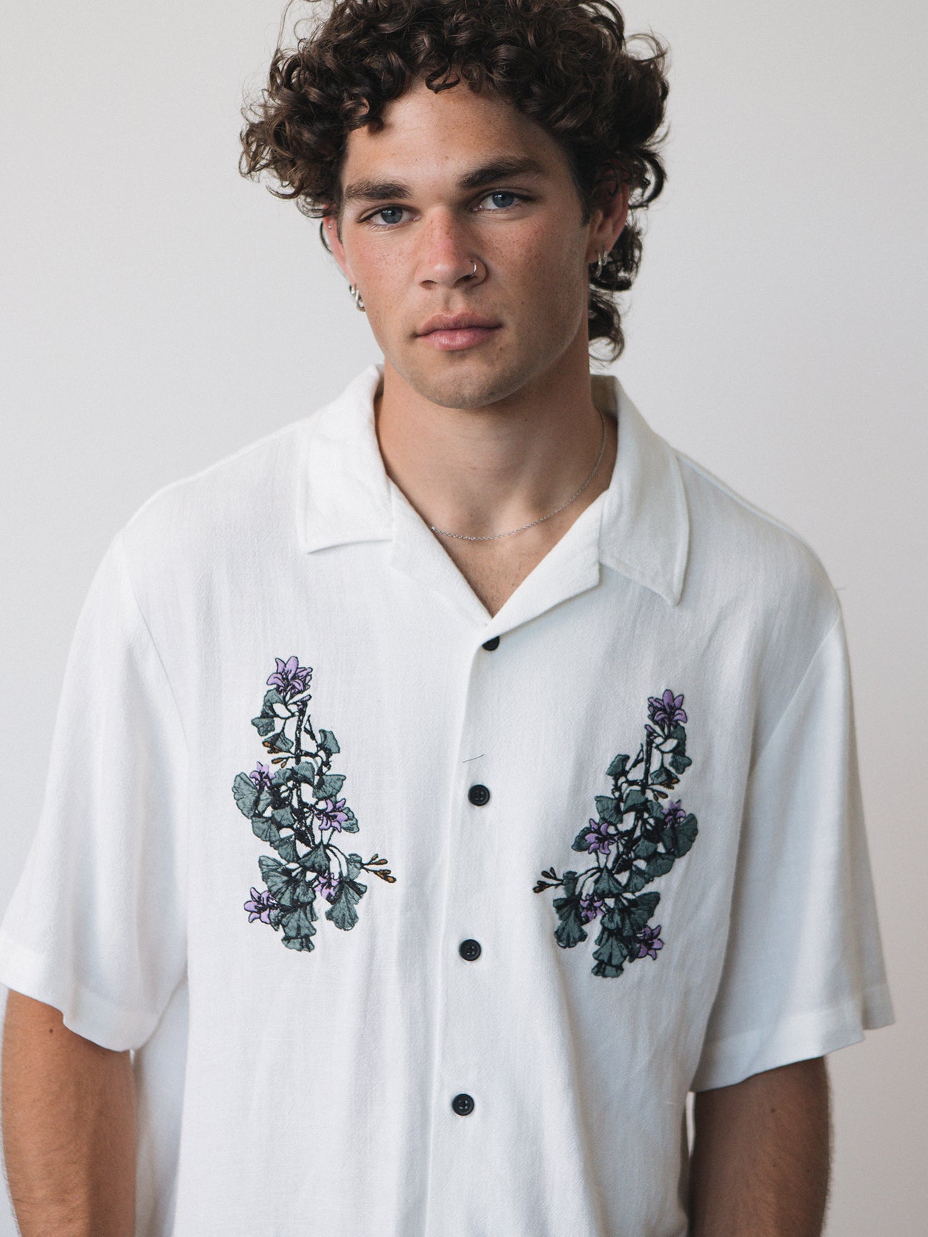 New Growth Bowling Shirt - Heritage White