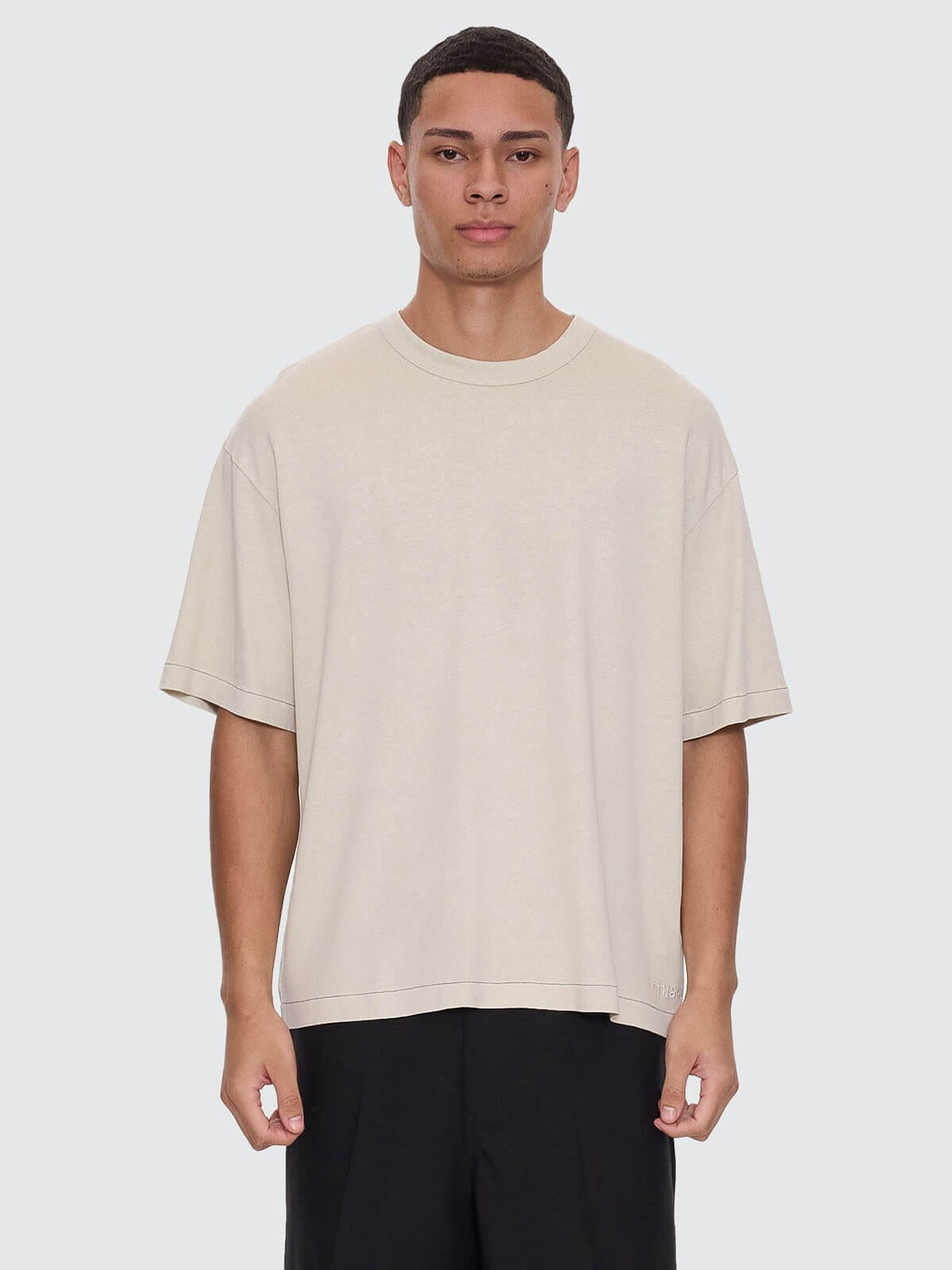 Hemp Thrills Oversized Short Sleeve Jersey Shirt - Black | Thrills