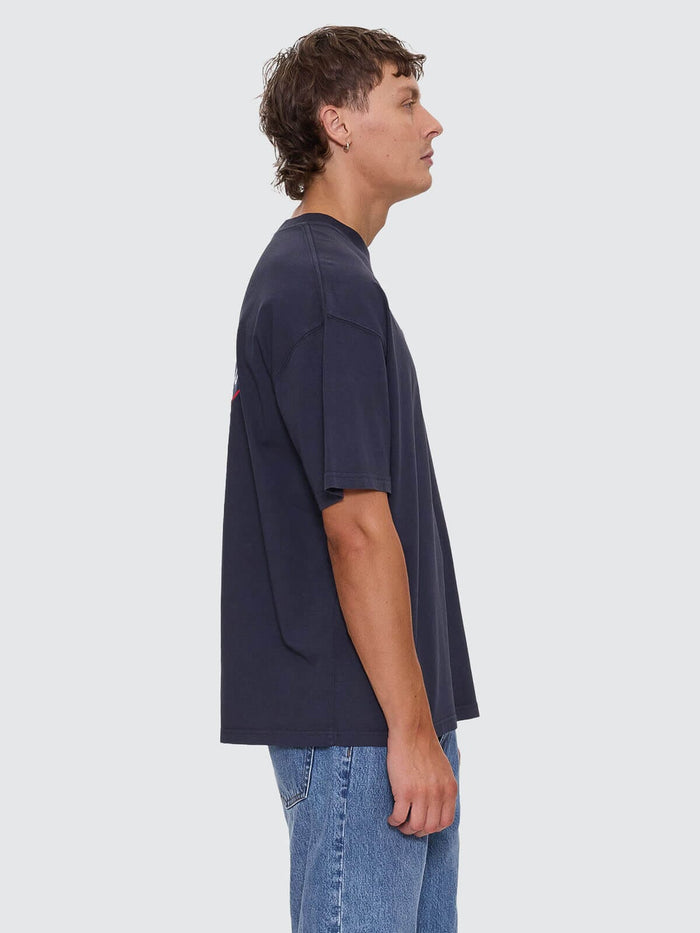 Total Service Stacked Box Fit Oversize Tee - Total Eclipse XS