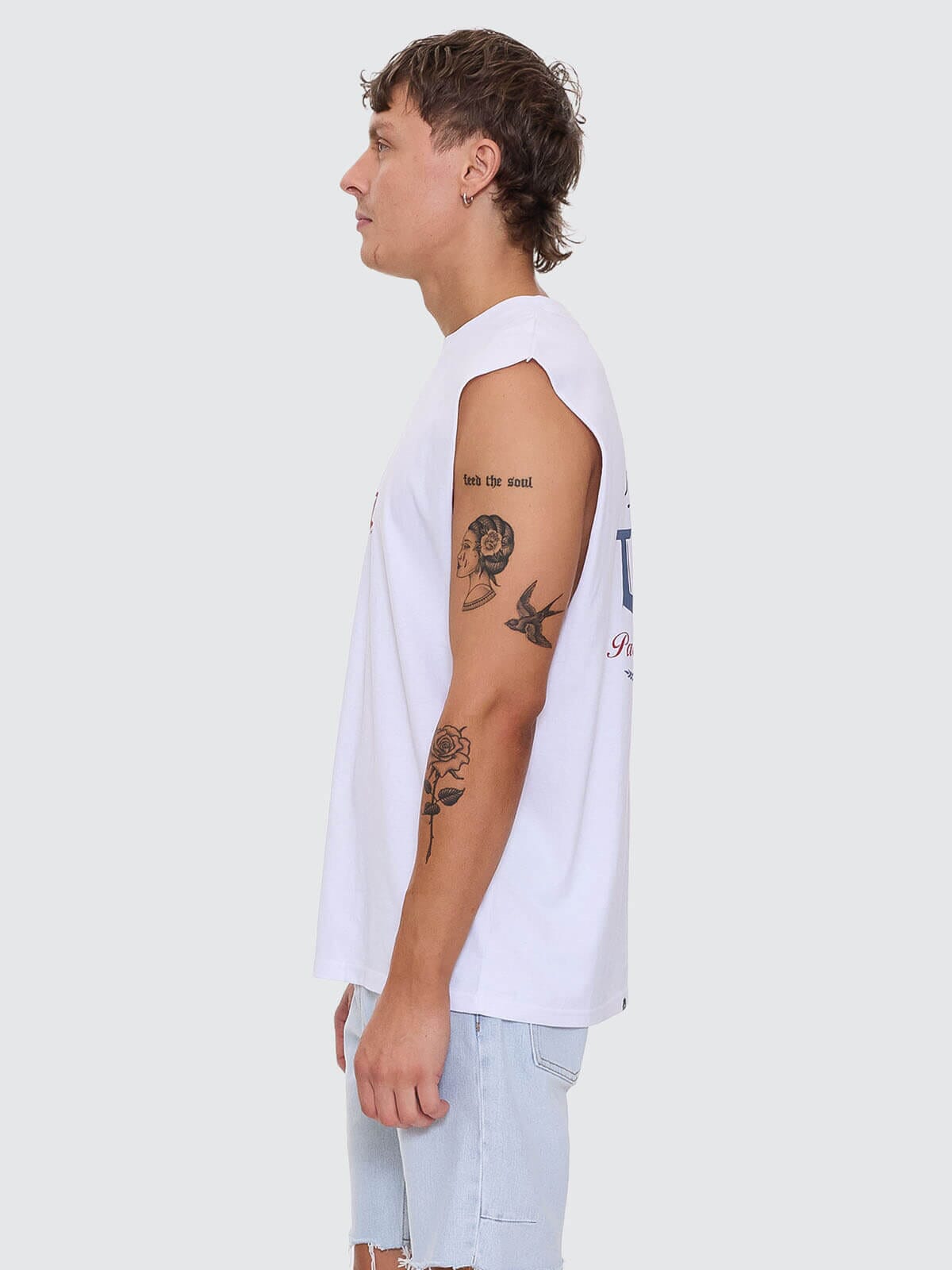 Banquet Merch Fit Muscle Tee - White XS