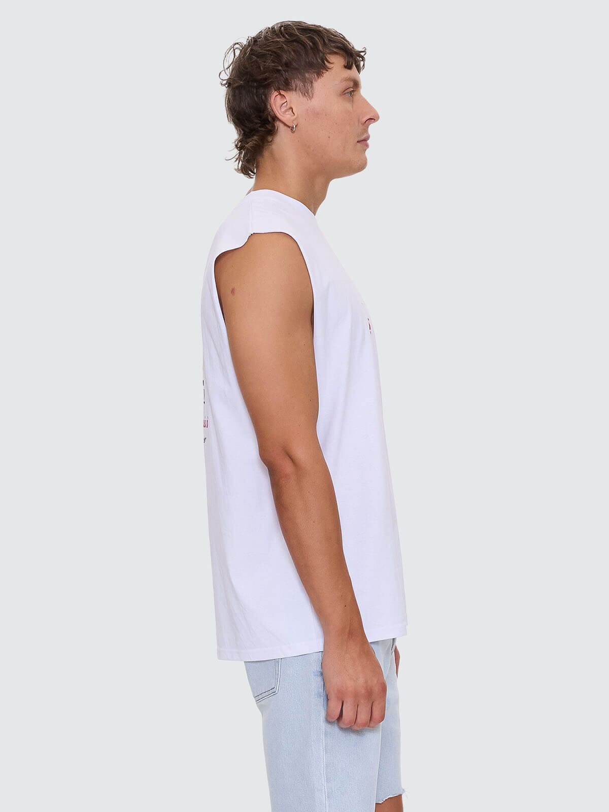 Banquet Merch Fit Muscle Tee - White XS