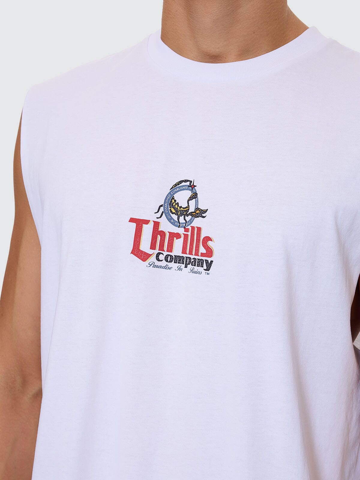 Banquet Merch Fit Muscle Tee - White XS