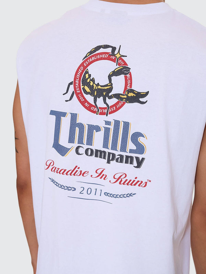 Banquet Merch Fit Muscle Tee - White XS