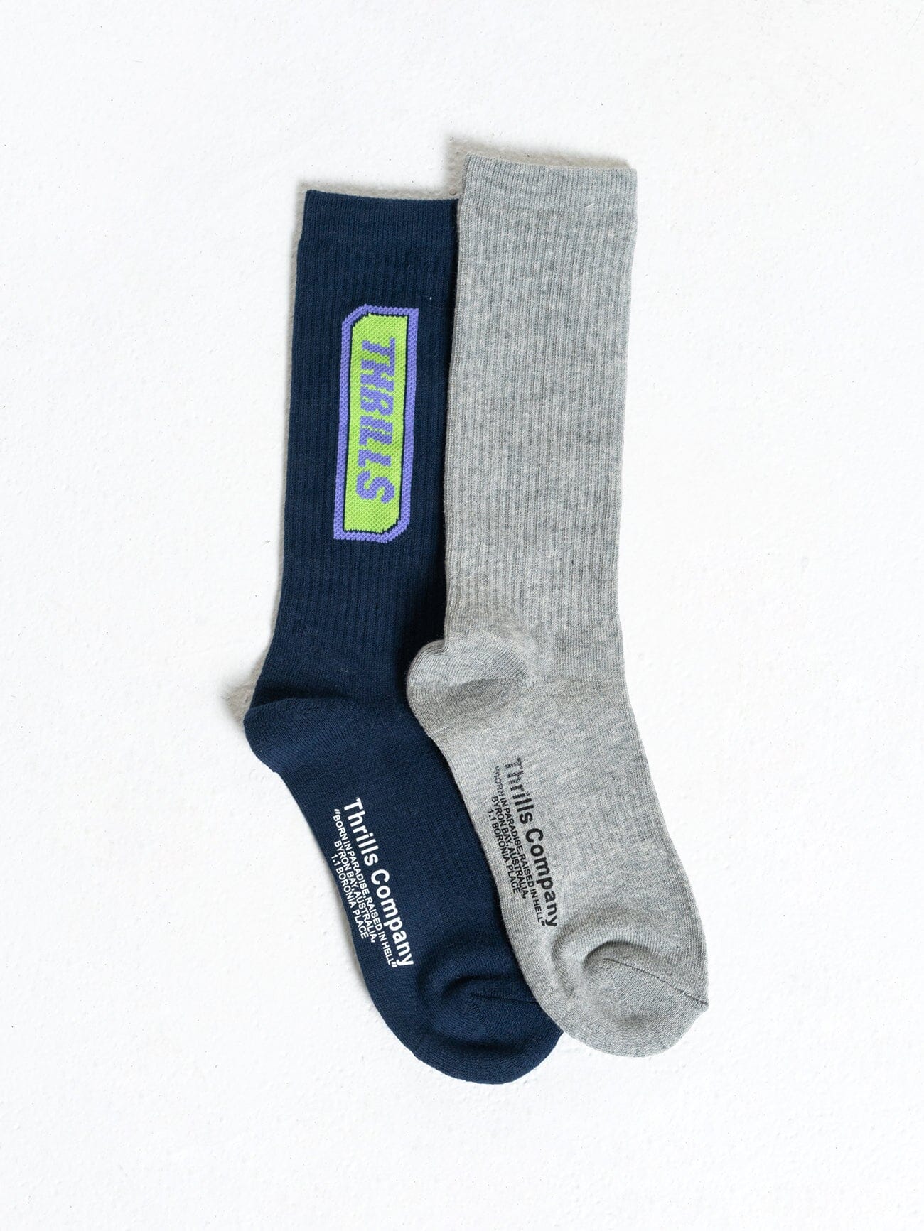 Step Up 2 Pack Sock - Total Eclipse - Grey Marle