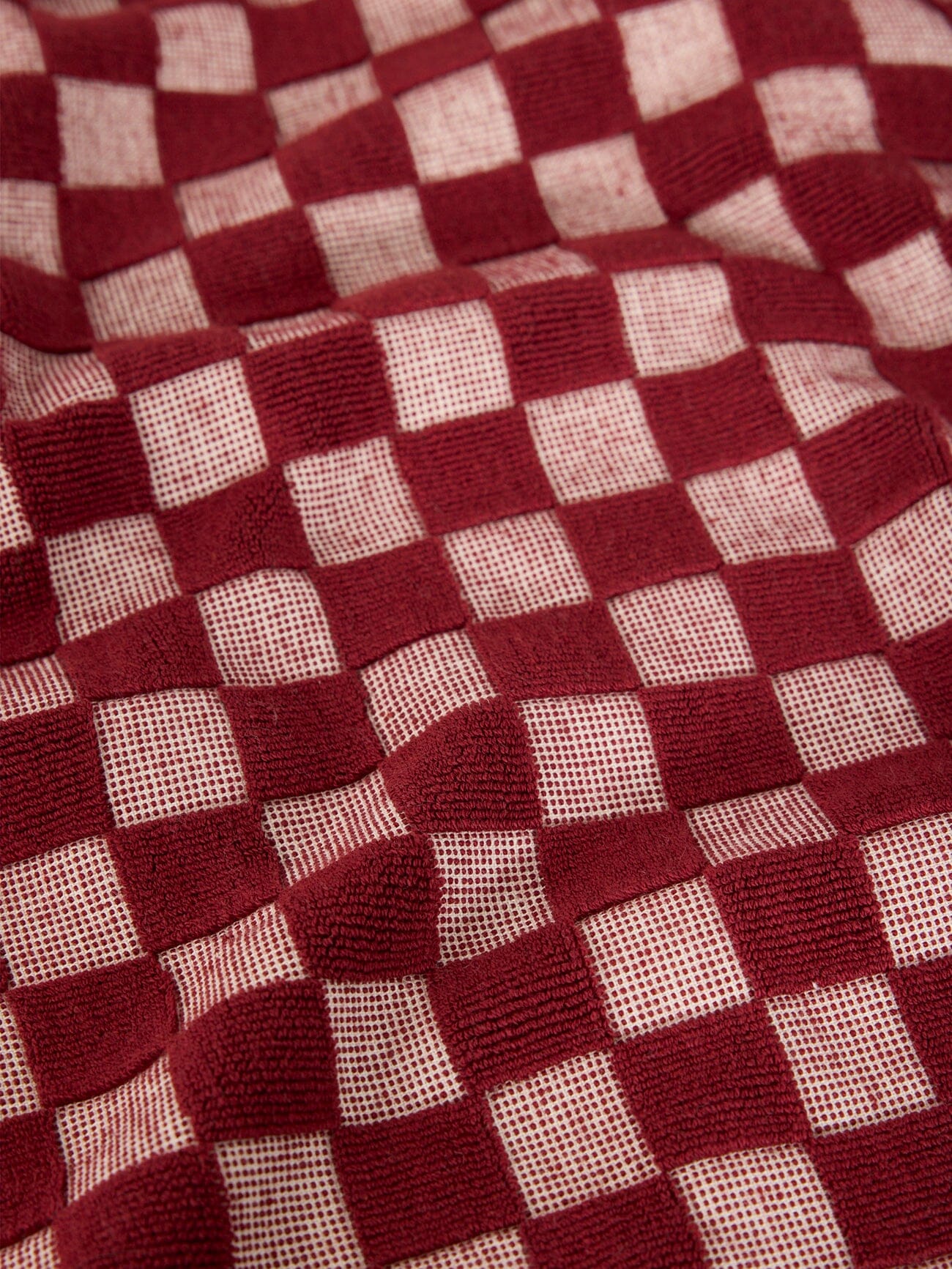 Aalto Terry Towel - Syrah - Bone White