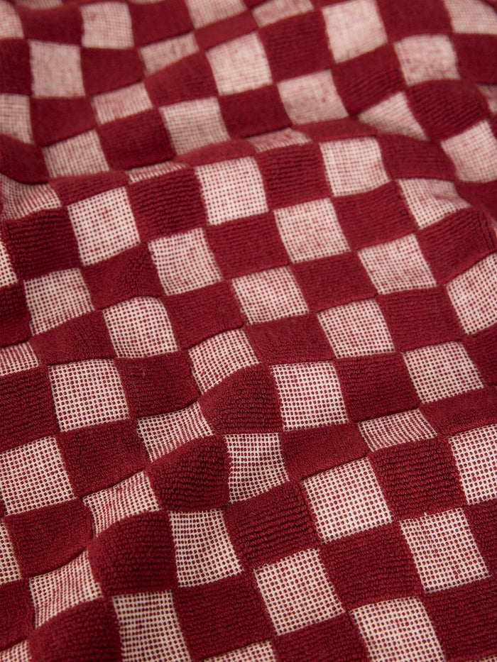 Aalto Terry Towel - Syrah - Bone White